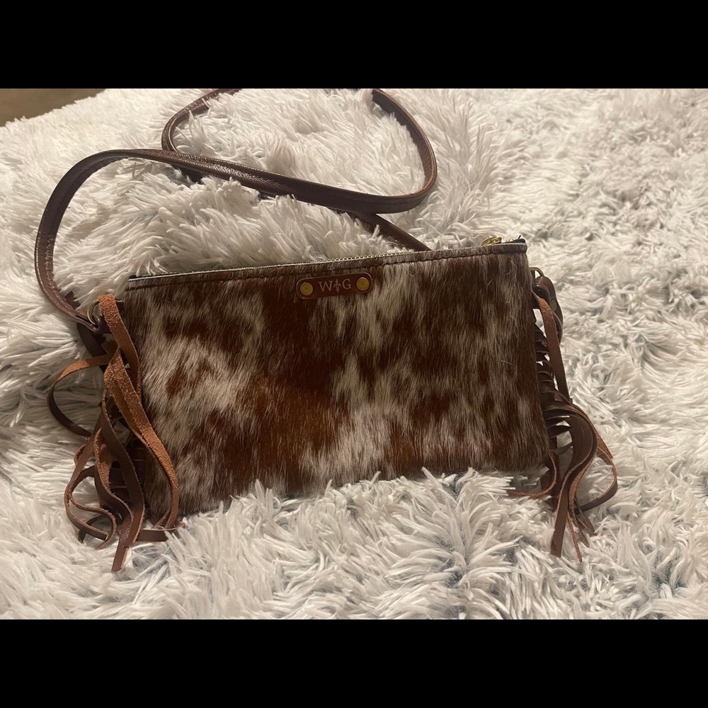 Small Handmade Crossbody Purse with Tassels